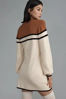 Maeve Colorblock Mini Sweater Dress