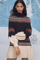 By Anthropologie Bubble-Sleeve Turtleneck Sweater