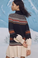 By Anthropologie Bubble-Sleeve Turtleneck Sweater