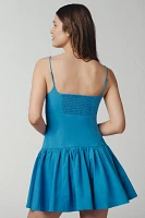 Maeve Sweetheart Drop-Waist Mini Dress