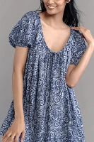 Maeve Scoop-Neck Mini Swing Dress