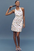Maeve Sleeveless Beaded Shift Mini Dress