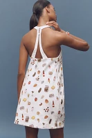 Maeve Sleeveless Beaded Shift Mini Dress