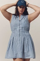 Maeve Sleeveless V-Neck Fit & Flare Shirtdress