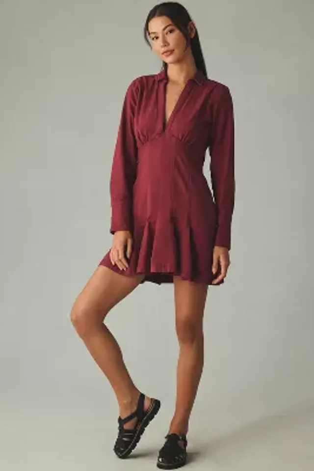 Pilcro Long-Sleeve Babydoll Top