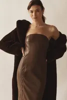Pilcro Strapless Slim Tube Midi Dress