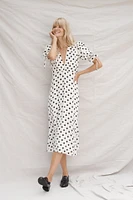 Faithfull Franca Polka Dot Maxi Dress