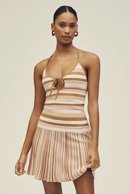 Faithfull Elena Sleeveless Scoop-Neck Mini Dress
