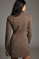 DOLAN Long-Sleeve Square-Neck Mini Dress