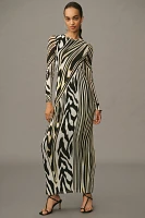 AFRM Didi Long-Sleeve Mesh Maxi Dress