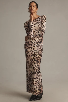 AFRM Adele Long-Sleeve Slim Maxi Dress