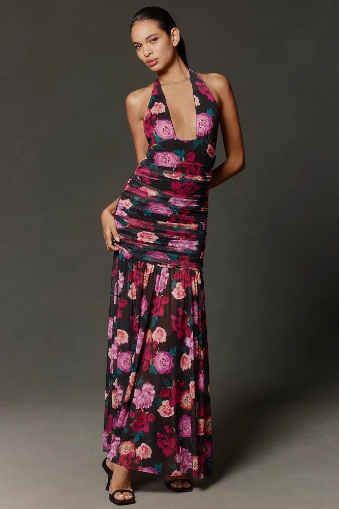 AFRM Piper Halter Slim Maxi Dress