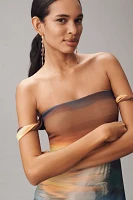 AFRM Barot Mesh Off-The-Shoulder Maxi Dress