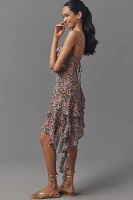 AFRM Asymmetrical Mesh Mini Dress