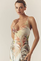 AFRM Romy Sleeveless Scoop-Neck Mesh Maxi Dress