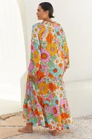 Show Me Your Mumu Plus Long-Sleeve Floral Kaftan