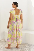 Show Me Your Mumu Plus Puff-Sleeve Maxi Dress