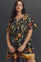 Rachel Antonoff Howard Cotton Silk Mini Babydoll Dress