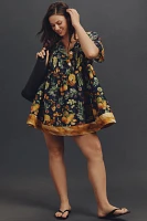 Rachel Antonoff Howard Cotton Silk Mini Babydoll Dress