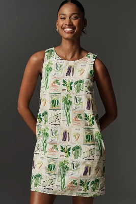 Rachel Antonoff Lola Linen Blend Sleeveless Mini Dress
