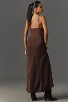 We Wore What Sleeveless Bare Lace Maxi Dress