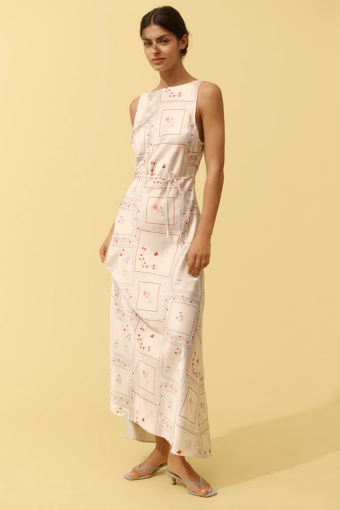 WeWoreWhat Boat-Neck Slip Maxi Dress