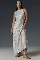 WeWoreWhat Boat-Neck Slip Maxi Dress