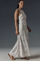 WeWoreWhat Boat-Neck Slip Maxi Dress