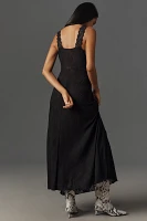 We Wore What Bare V-Neck Lace Maxi Dress