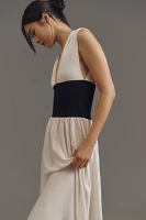 WeWoreWhat V-Neck Belted Maxi Dress