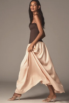 WeWoreWhat Drop-Waist Corset Maxi Dress