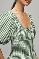WeWoreWhat Smocked Puff-Sleeve Maxi Dress