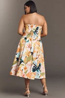 By Anthropologie Drop-Waist Midi Dress