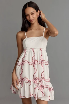 By Anthropologie Sleeveless Babydoll Mini Dress