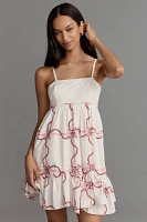 By Anthropologie Sleeveless Babydoll Mini Dress