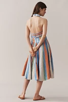 Maeve Collared Halter Shirt Dress
