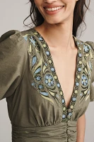 The Katerina Embellished Button-Front Dress