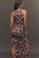 By Anthropologie Sleeveless Cutout Slim Column Midi Dress