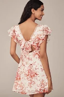En Elly Lace-Trim Mini Slip Dress
