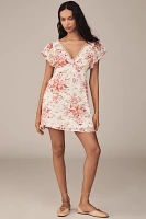 En Elly Lace-Trim Mini Slip Dress