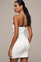 En Elly Strapless Wrap Shift Mini Dress