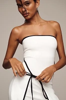 En Elly Strapless Wrap Shift Mini Dress