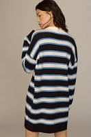 By Anthropologie Color Block Mini Sweater Dress