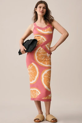 Maeve Sleeveless Icon Slim Sweater Midi Dress