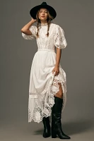 Forever That Girl Mock-Neck Lace Maxi Dress