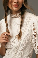 Forever That Girl Mock-Neck Lace Maxi Dress