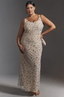 Let Me Be Bejeweled Mesh Maxi Dress