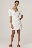 Forever That Girl Puff-Sleeve Scoop-Neck Mini Dress