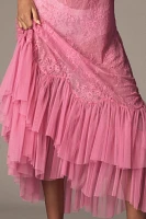 Let Me Be Sheer Lace Midi Dress