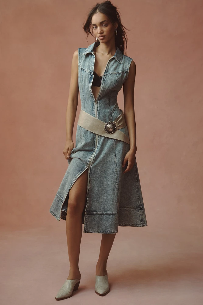 Elliatt Giselle Denim Midi Dress